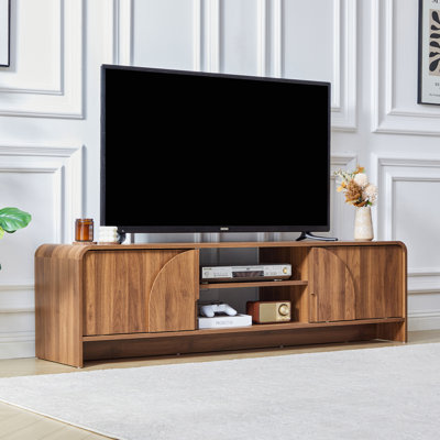 Meuble télé 62,2 po avec porte coulissante