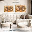«Rustic Hemispheres Map» sur toile-617475188