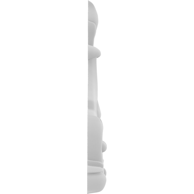 Rosette trenton, H 5 po x l 2,5 po x P 0,5 po