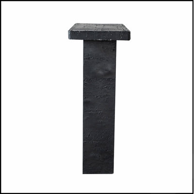 Table basse rectangulaire avec pied central, design moderne et organique pour salons contemporains