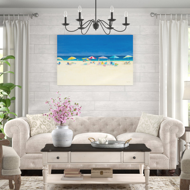Day At The Beach by Avery Tillmon - Wrapped Canvas Painting, 81cm H x 122cm W