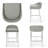 Modern&Simple Design Counter Stools Set of 2 – Upholstered Seats, Chrome-Finished Base for Kitchen Island or Breakfast Nook-1281209931
