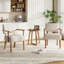 Linen Blend Side Chair in Beige