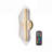 16" LED Acrylic Wall Sconces, Brushed Gold Wall Lamp with Remote Control, 1PC
