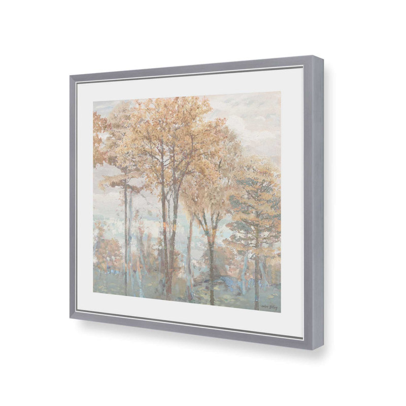 «Emberwood I» par Amber Sterling, reproduction d'art, L 12 po x H 12 po, Argent, Impression encadrée
