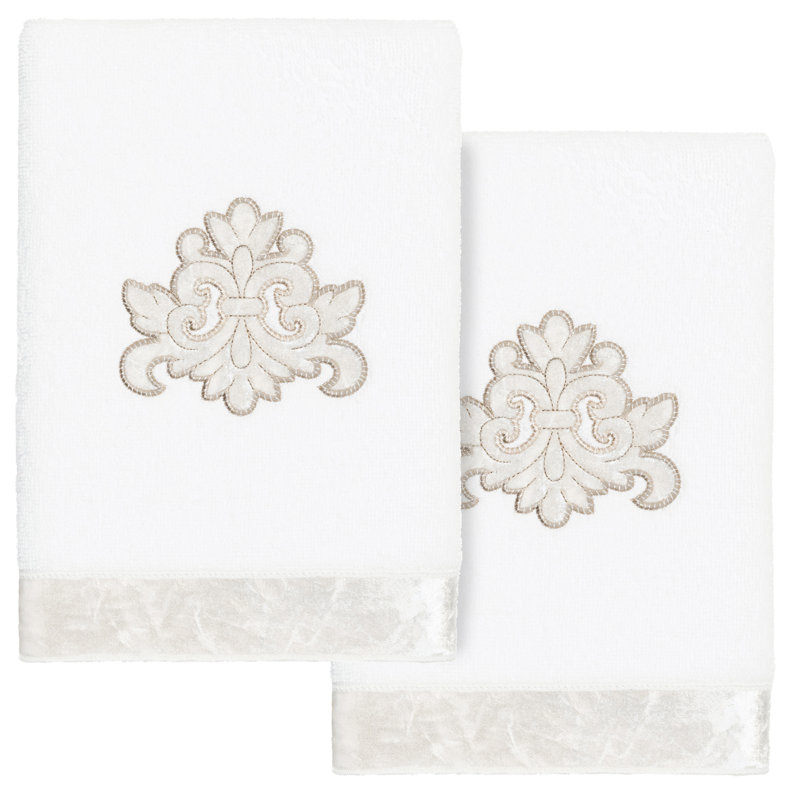  100% Turkish Cotton Hand Towel, White