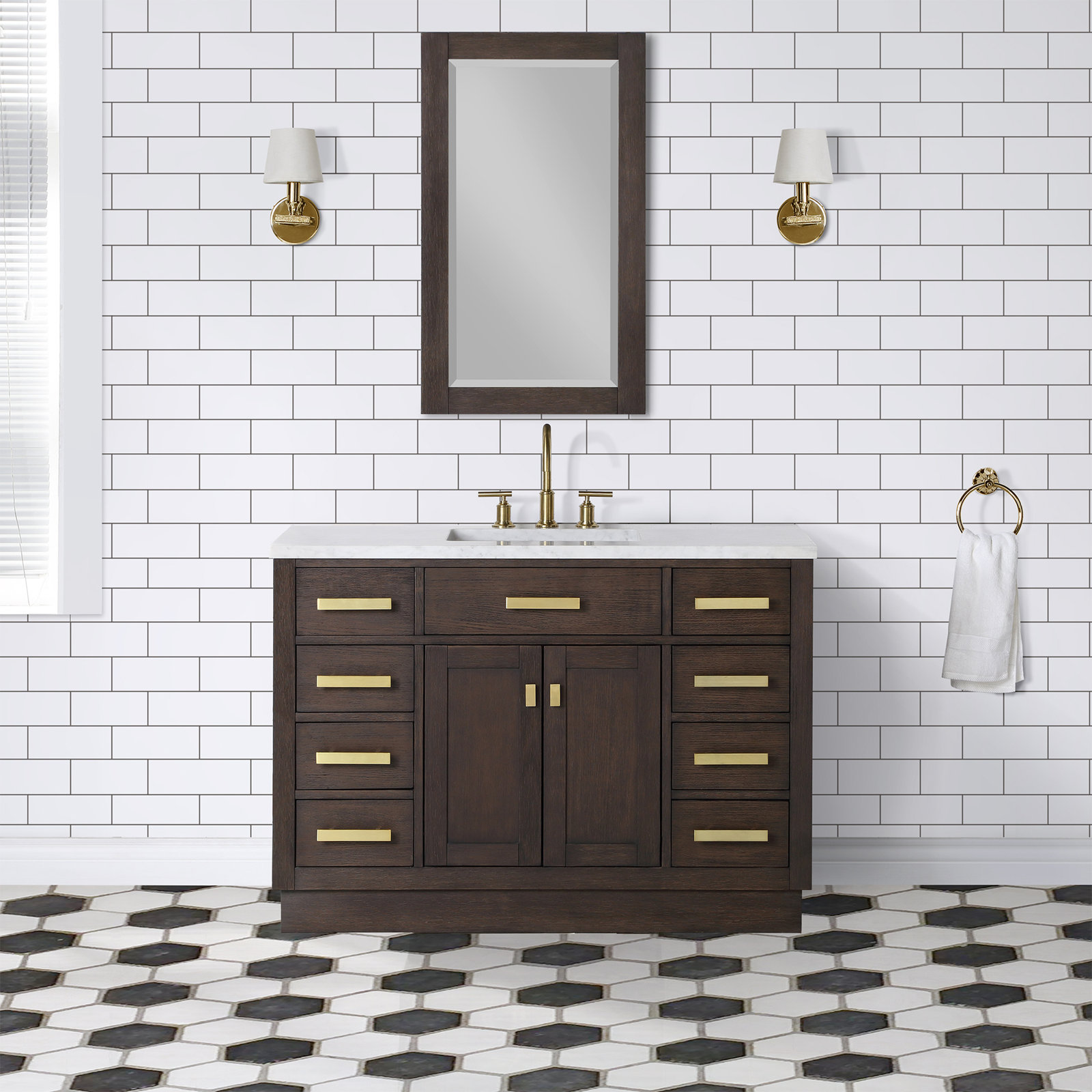Argenta 48'' Single Bathroom Vanity, Brown