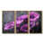 Toile avec cadre flottant or
