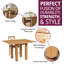Drop Leaf Solid Oak Dining Set