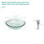 Lavabo de salle de bain vasque en verre trempé craquelé avec bonde escamotable Artistic | Idée de cadeau-122712257