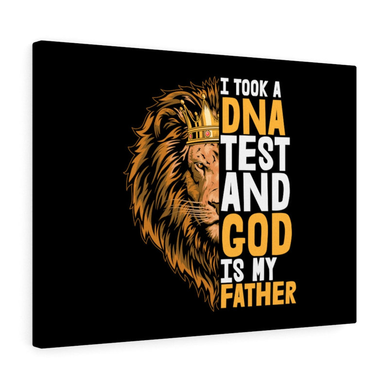 God Is My Father - Wrapped Canvas Print, 28cm H x 36cm W