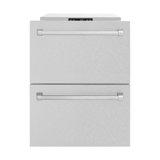 ZLINE Autograph Edition 24 In. Touchstone Refrigerator Drawer in Black Matte and Gold
