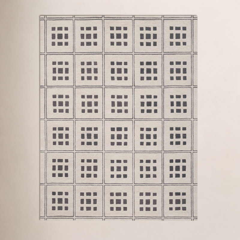 Maldiv Hand Tufted Wool Indoor Rug, Rectangle 7'9" x 9'9"