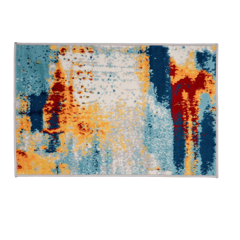 Tapis tissé à la machine Splash, Rectangle 2' 7" x 4'