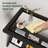 Rectangle Coffee Table With Glass Top & Storage Shelf-421036984