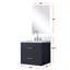 Meuble-lavabo simple bleu avec comptoir en acrylique, robinet et miroir - 20 po L 18 po x P 18 po, inclus-2108461406