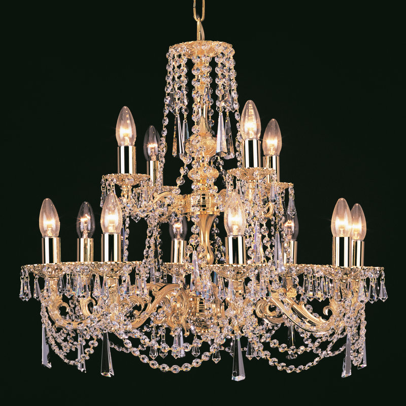 Regent"s 12 - Light Candle Style Chandelier