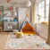Goldene Machine Washable Animal Floral Pink Kid Rugs For Playroom Bedroom Living Room Non Slip Soft Low Pile Unicorn Vintage Carpet