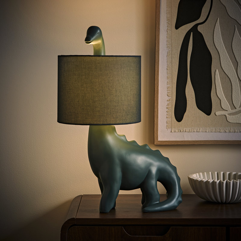 Carlette Ceramic Novelty Lamp, Green