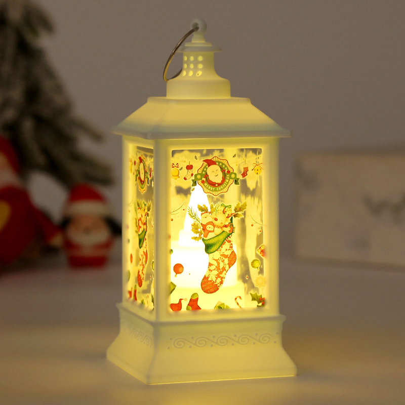 Christmas Decoration LED Wind Lantern Christmas Night Light Christmas Gift