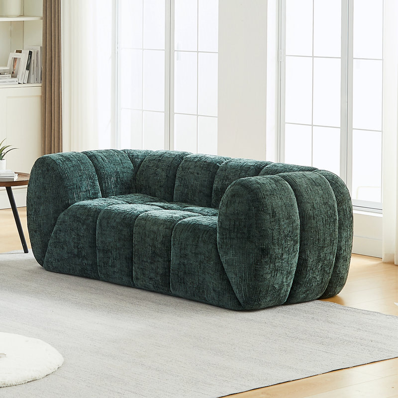 Canapé moderne et confortable, idéal pour les salons, les chambres à coucher et les appartements, Vert