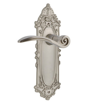 Plaque de passage victorienne (couloir et garde-robe) avec levier à cygne