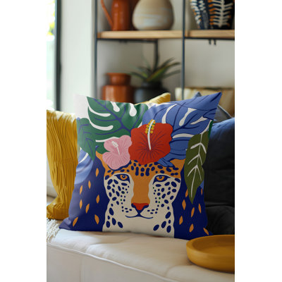 Coussin décoratif en microsuède Iky