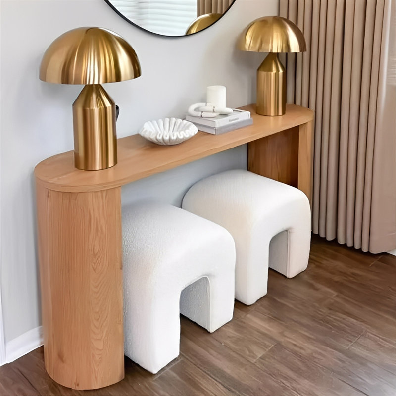 Console Minimalist, Naturel, H 31,5 po x l 55,12 po x P 13,78 po
