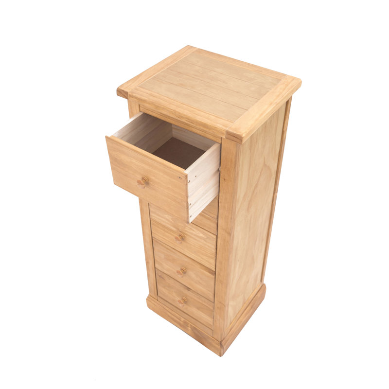 45cm W 5 - Drawer Chest of Drawers, Waxed