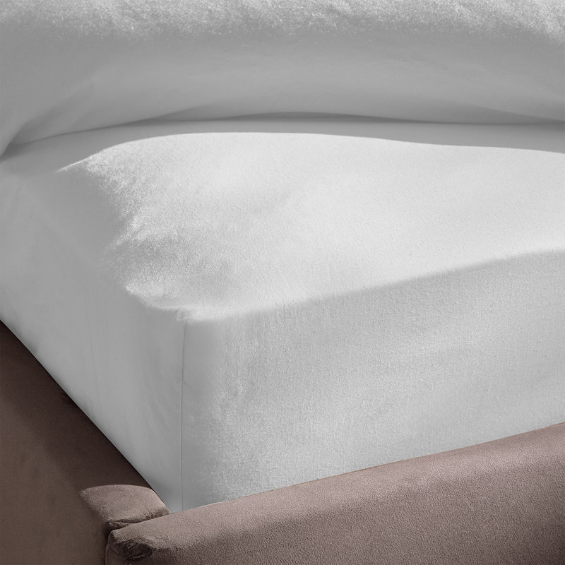 Silentnight Washed Cotton Rich Fitted Sheet, Charcoal, Double (4.6')