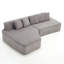 Canapé modulaire à compression avec méridienne confortable, canapé à compression irrégulière en forme de L avec siège profond, canapé-lit modulaire minimaliste pour salon-2128760382