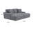  Choni Ultra-Deep Upholstered Cuddler Sectional-1201998605