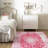 Lofland Oriental Medallion Pink Area Rug-543459818
