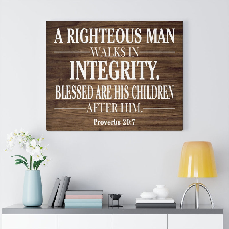 Righteous Man - Wrapped Canvas Print, 61cm H x 76cm W