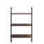 3 niveaux et 2 tablettes en bois flottantes fixées au mur en métal pour les accessoires de salle de bain