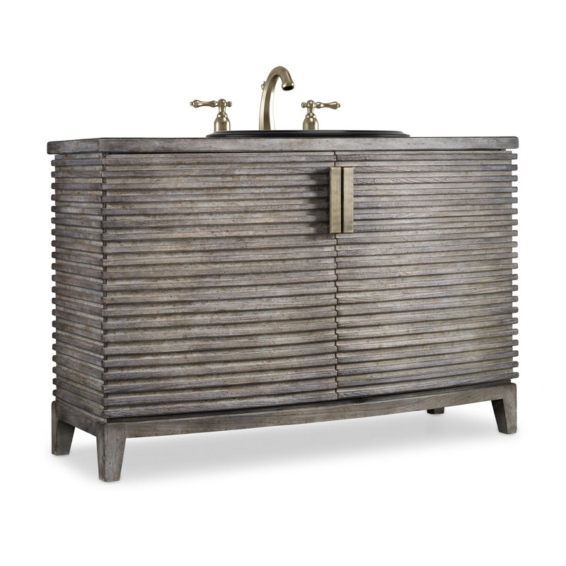 Base de meuble-lavabo de salle de bain simple 50" coffre seulement Dwayne