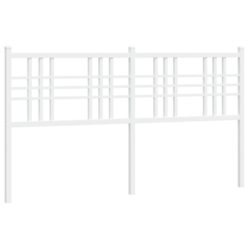 Meyana Metal Headboard, White, Kingsize - 160 x 200 cm