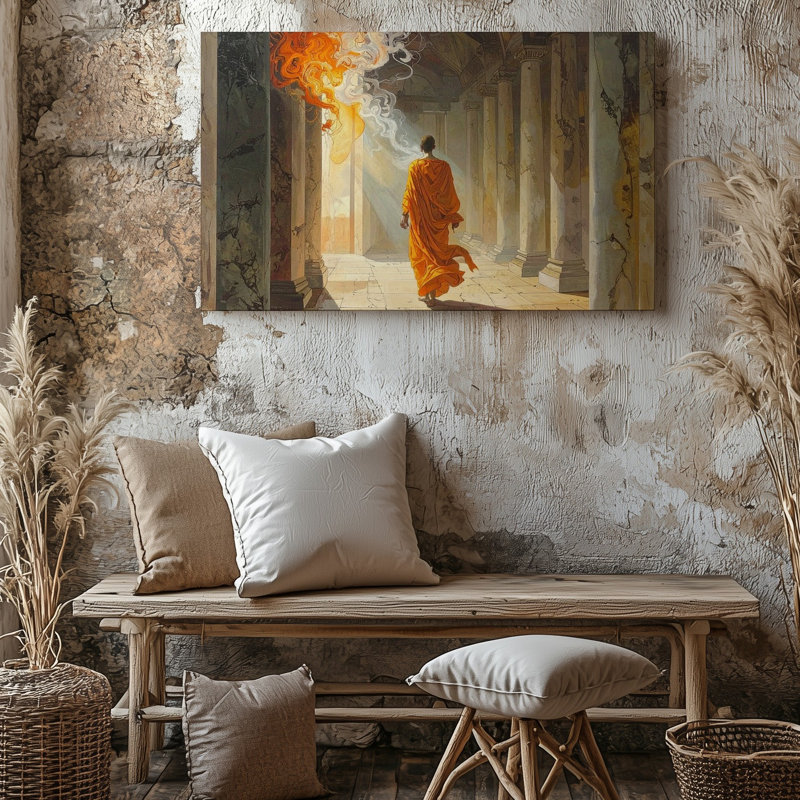 «Ascension Corridor Canvassurreal Robed», art mural sur toile, H 9 po x l 12 po