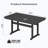 Hikhdpe Patio Dining Table Poly All-weather Rectangular Table-392552607