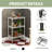 3-Tier Heavy-Duty Steel Wire Shelving Unit, Tool-Free Assembly, 55 lbs per Shelf