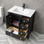 Ensemble de meuble-lavabo moderne simple 30 "avec lavabo, robinet et peinture écologique Wimer Sharee-572013160