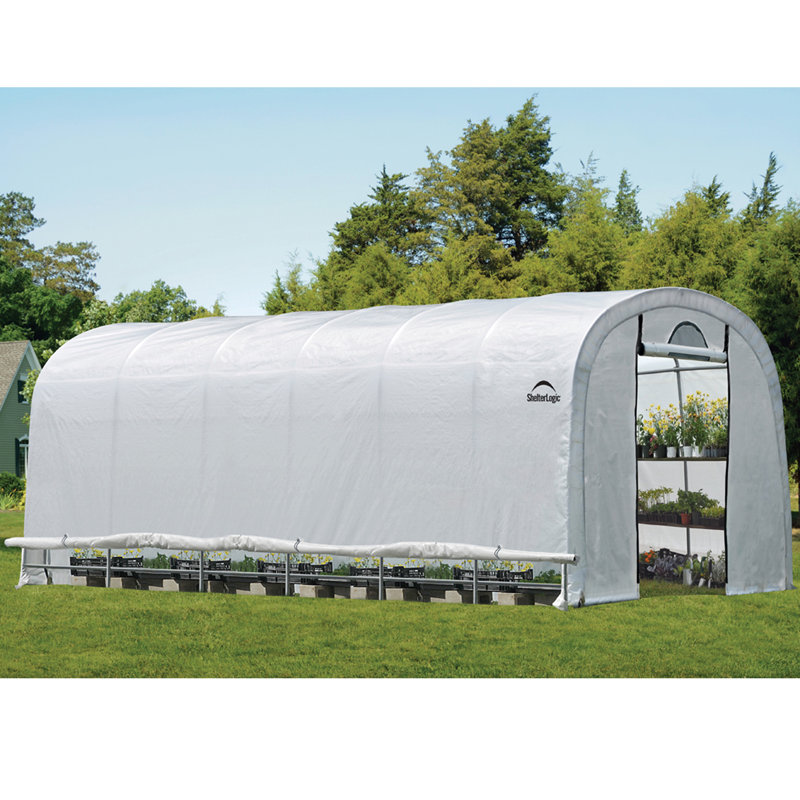 GROW IT Heavy Duty 12 X 24 Ft. Round Greenhouse, 8'  x 1' x 24'