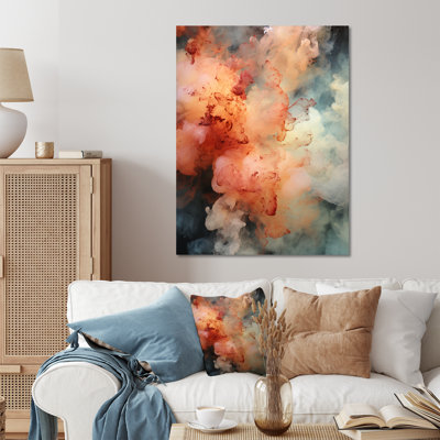 «Beyond Boundaries Smoke», art mural abstrait en métal