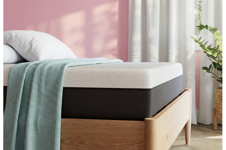 Mattress on a bed in a modern bedroom