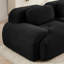 Canapé modulaire 4 places - tissu velours côtelé, éponge haute résilience 32D, design ergonomique - noir-129466649