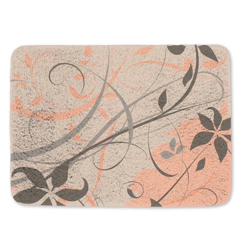 Bhojpal Microfiber / Microsuede Non-Slip Bath Mat, 21" W x 34" L