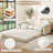 Modern Sleeper Sofa Couch, 70.9" Wide Convertible Sofa Bed With 2 Pillows And Charging Port For Guest Room, Living Room, RVs-1411653591