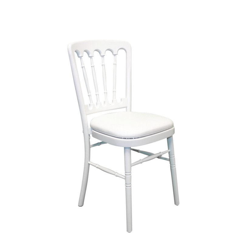 Arroyo 43cm H Upholstered Slat Back Stacking Side Chair