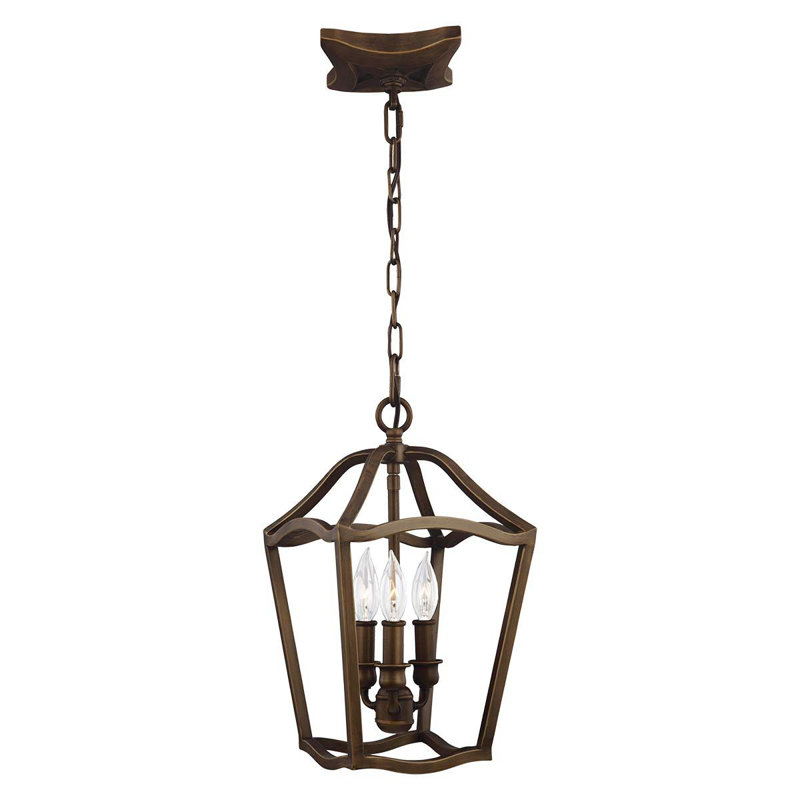 Varnum 3 - Light Brass Lantern Pendant