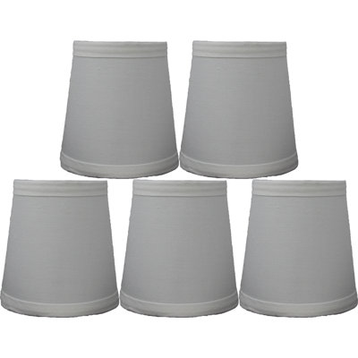 4'' H x 4'' W Cotton Empire Candelabra Shade